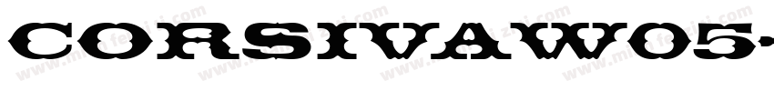 CorsivaW05-Bold Regu字体转换